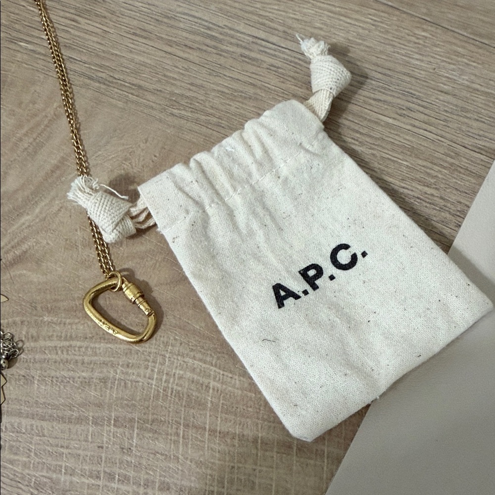 A.P.C. Gold Lock Necklace